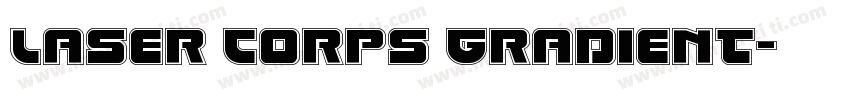 Laser Corps Gradient字体转换